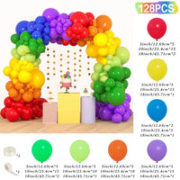 Colorful Rainbow Balloon Garland Arch Kit Balloon Garlands Luxurious Weddings