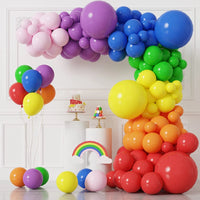 Colorful Rainbow Balloon Garland Arch Kit Balloon Garlands Luxurious Weddings