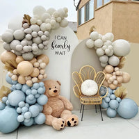Cream Blue Beige Balloon Garland Arch Kit Balloon Garlands Luxurious Weddings