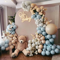 Cream Blue Beige Balloon Garland Arch Kit Balloon Garlands Luxurious Weddings