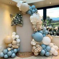 Cream Blue Beige Balloon Garland Arch Kit Balloon Garlands Luxurious Weddings