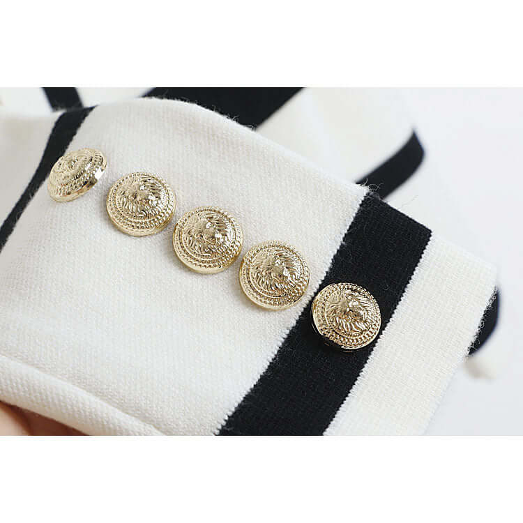 Luxury Gold Button Knitted Sweater cardigan Luxurious Weddings