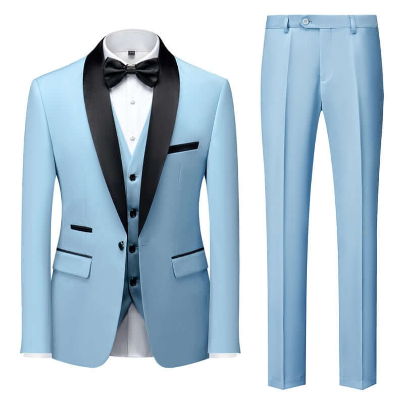 Groomsmen Wedding Suits Shawl Lapel Tuxedos Men's Suits Luxurious Weddings