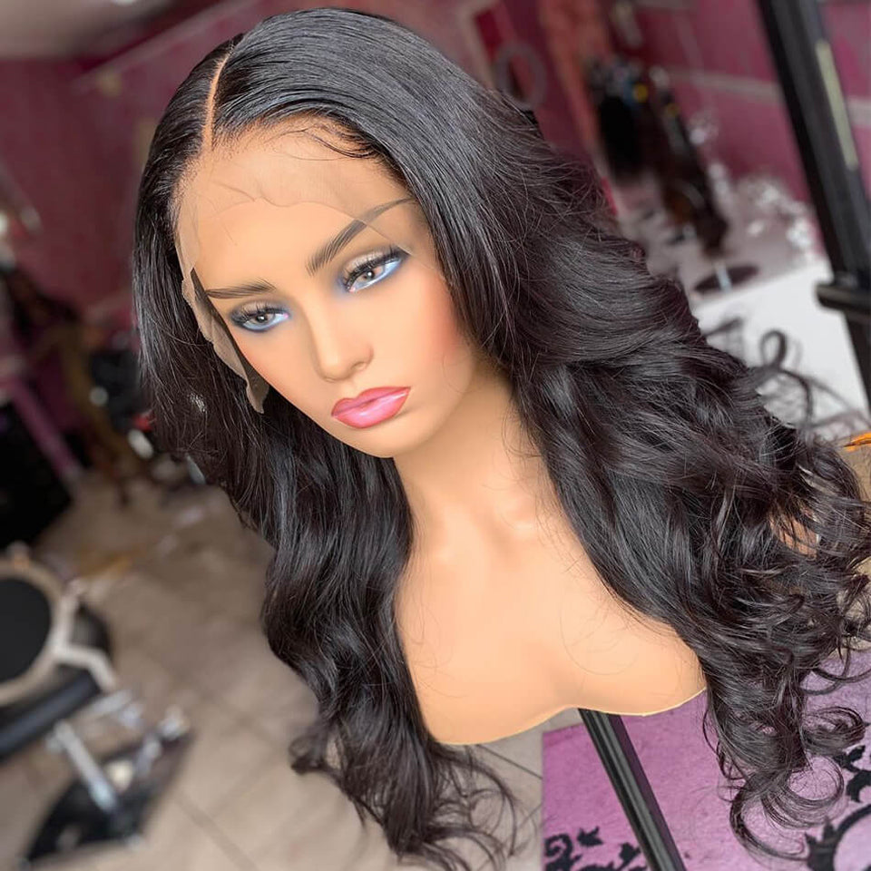 Transparent Lace Front Human Hair Wigs Lace Front Wig Luxurious Weddings