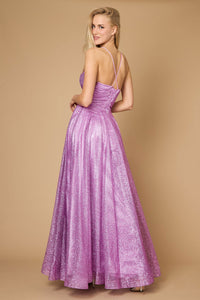 Sparkling Cowl Corset Prom Dress β Sequin Gown with Slit & Spaghetti Straps Maxi Dress Luxurious Weddings