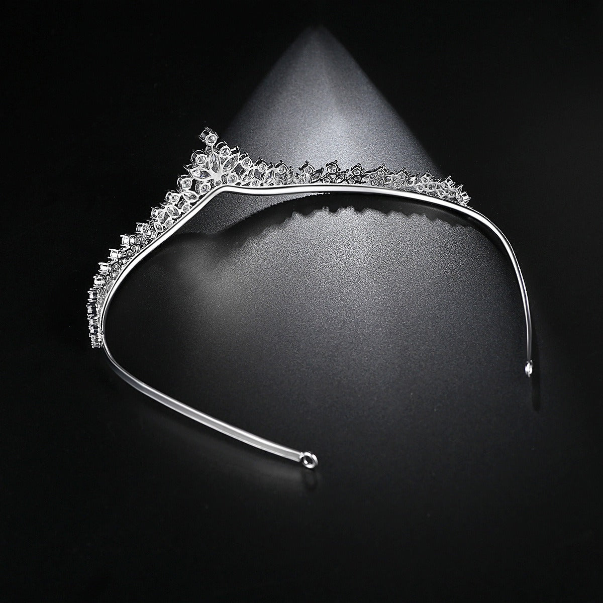 Tiara Copper Set 3A Zircon Fashion Hair Hoops Exquisite Headwear Tiara Luxurious Weddings