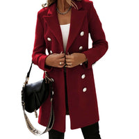 Long Sleeved Double Breasted Women's Coat Women's Jacket Luxurious Weddings