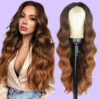 Small Lace Front Wig Headsets with Intermediate Color Lace Front Wig Luxurious Weddings