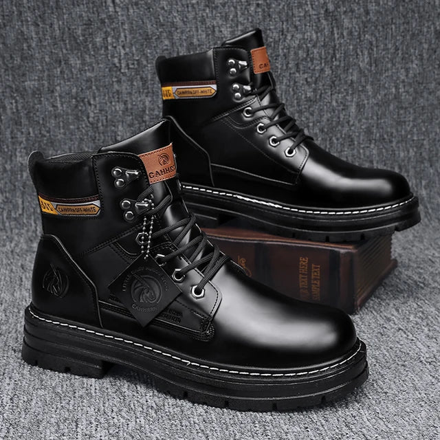 Mens Boots Winter Shoes Leather boots Luxurious Weddings