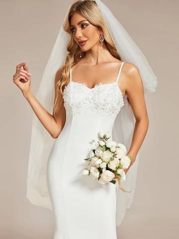 Gorgeous Mermaid Spaghetti Straps Wedding Dresses Wedding Dress Luxurious Weddings