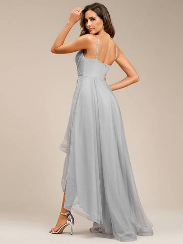 High Low Mesh Appliques Prom Dresses Prom Dress Luxurious Weddings