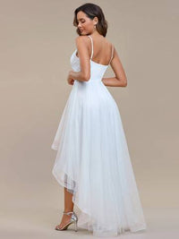 High Low Mesh Appliques Prom Dresses Prom Dress Luxurious Weddings