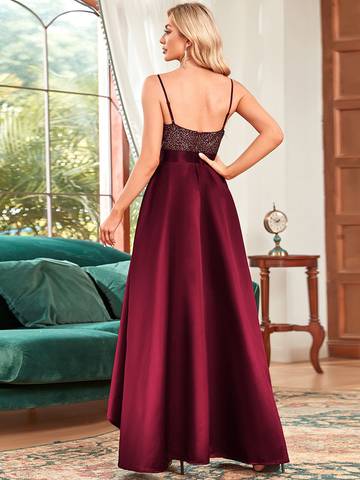 Women's Backless Sparkly Prom Dresses Dresses Luxurious Weddings