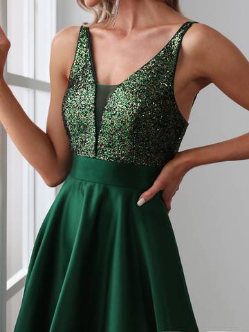Women's Backless Sparkly Prom Dresses Dresses Luxurious Weddings