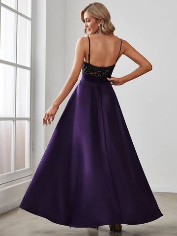 Women's Backless Sparkly Prom Dresses Dresses Luxurious Weddings