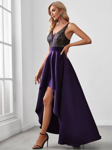 Women's Backless Sparkly Prom Dresses Dresses Luxurious Weddings