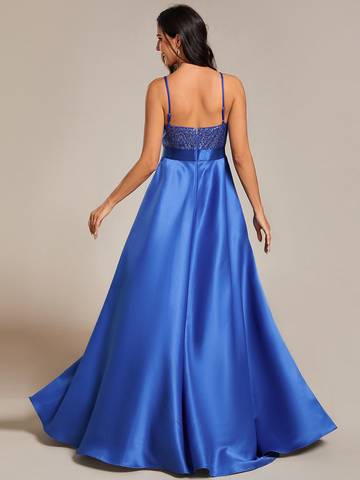 Women's Backless Sparkly Prom Dresses Dresses Luxurious Weddings