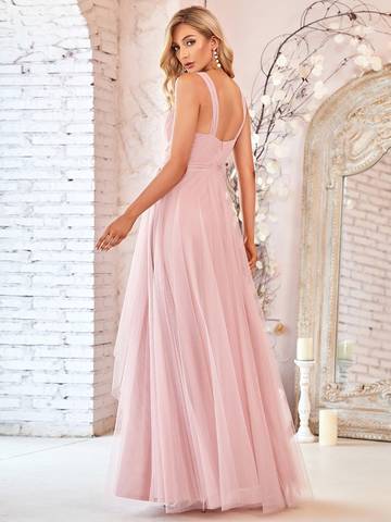 Floor Length Sleeveless Wholesale Tulle Bridesmaid Dresses Bridesmaid Dresses Luxurious Weddings