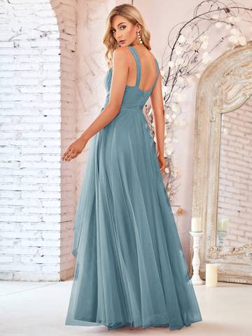 Floor Length Sleeveless Wholesale Tulle Bridesmaid Dresses Bridesmaid Dresses Luxurious Weddings
