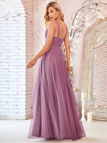 Floor Length Sleeveless Wholesale Tulle Bridesmaid Dresses Bridesmaid Dresses Luxurious Weddings