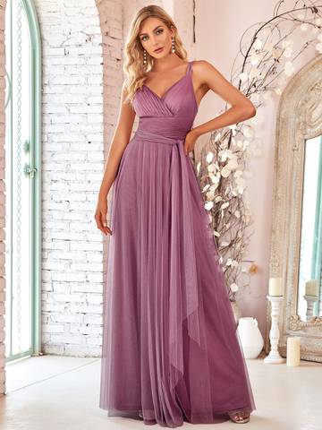 Floor Length Sleeveless Wholesale Tulle Bridesmaid Dresses Bridesmaid Dresses Luxurious Weddings
