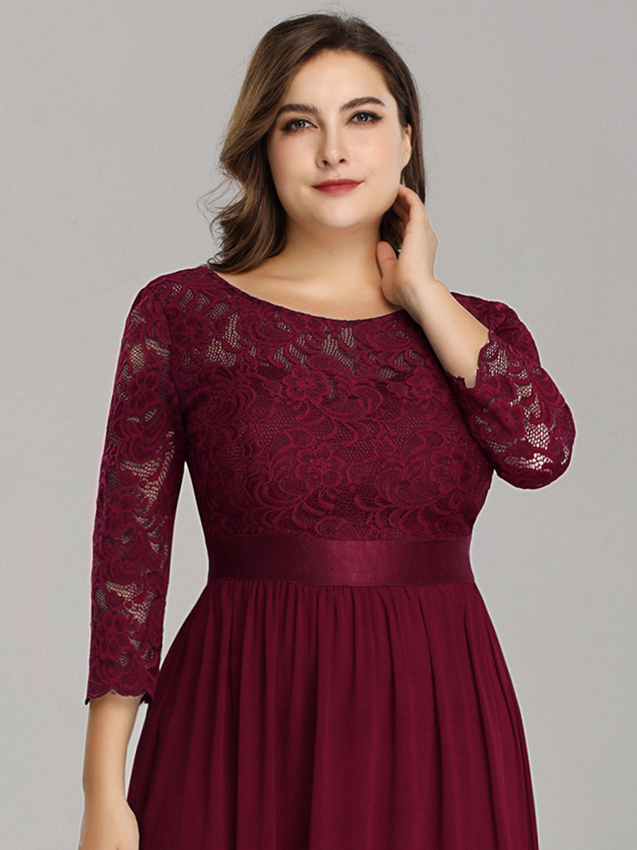 Plus Size Lace Bridesmaid Dresses with Long Lace Sleeve Bridesmaid Dresses Luxurious Weddings