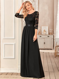 Elegant Empire Waist Bridesmaid Dresses with Long Lace Sleeve Bridesmaid Dresses Luxurious Weddings