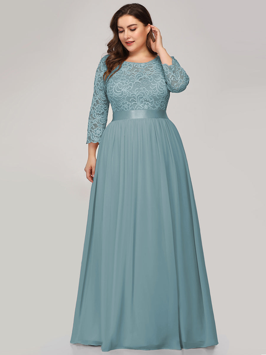 Plus Size Lace Bridesmaid Dresses with Long Lace Sleeve Bridesmaid Dresses Luxurious Weddings