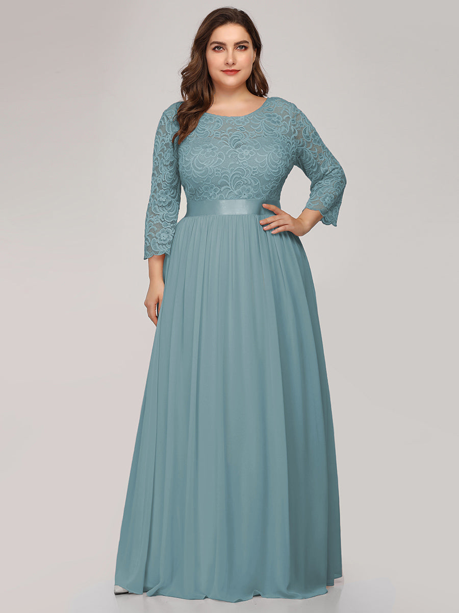 Plus Size Lace Bridesmaid Dresses with Long Lace Sleeve Bridesmaid Dresses Luxurious Weddings