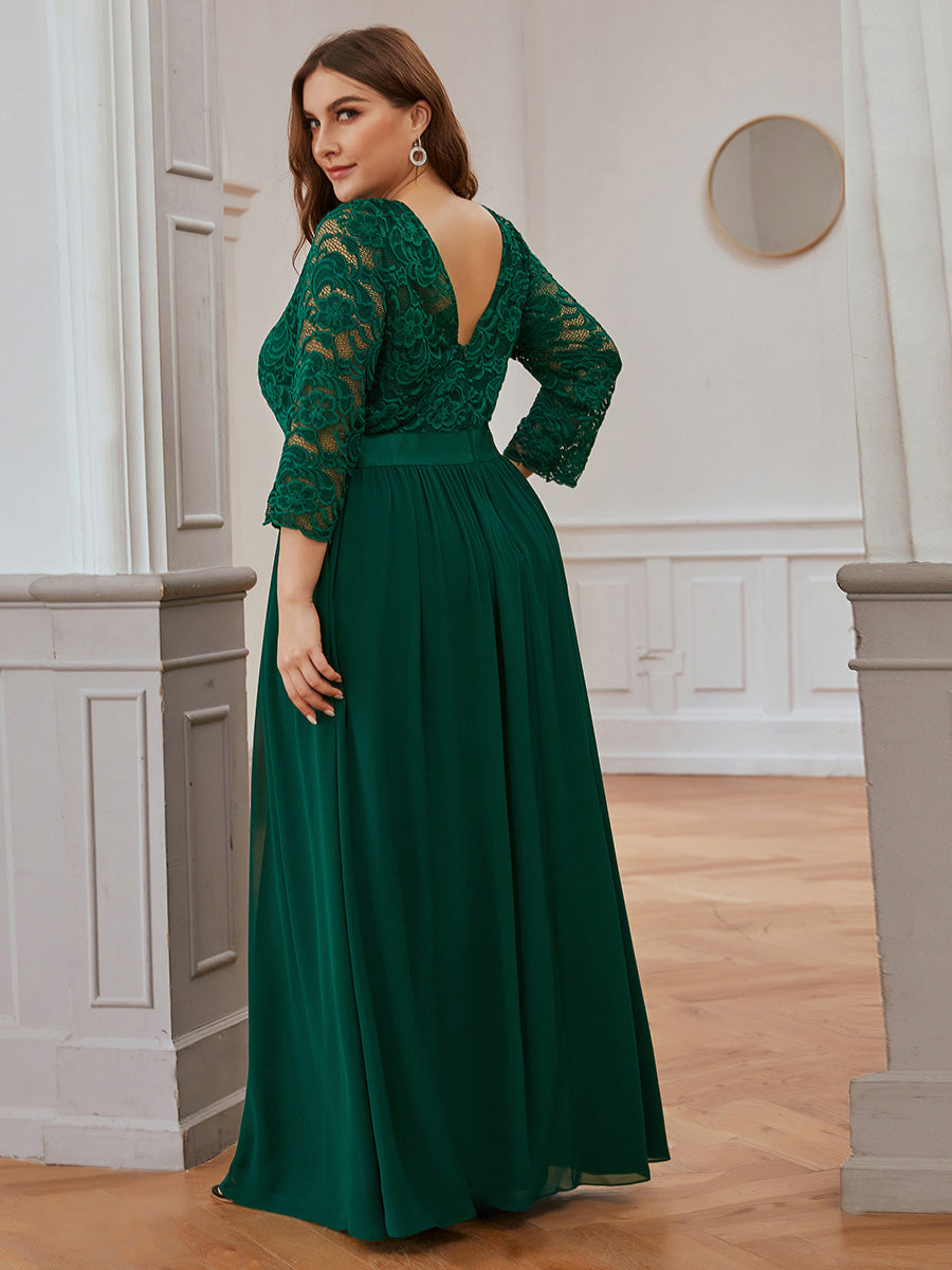Elegant Empire Waist Bridesmaid Dresses with Long Lace Sleeve Bridesmaid Dresses Luxurious Weddings