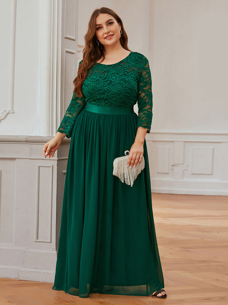 Plus Size Lace Bridesmaid Dresses with Long Lace Sleeve Bridesmaid Dresses Luxurious Weddings