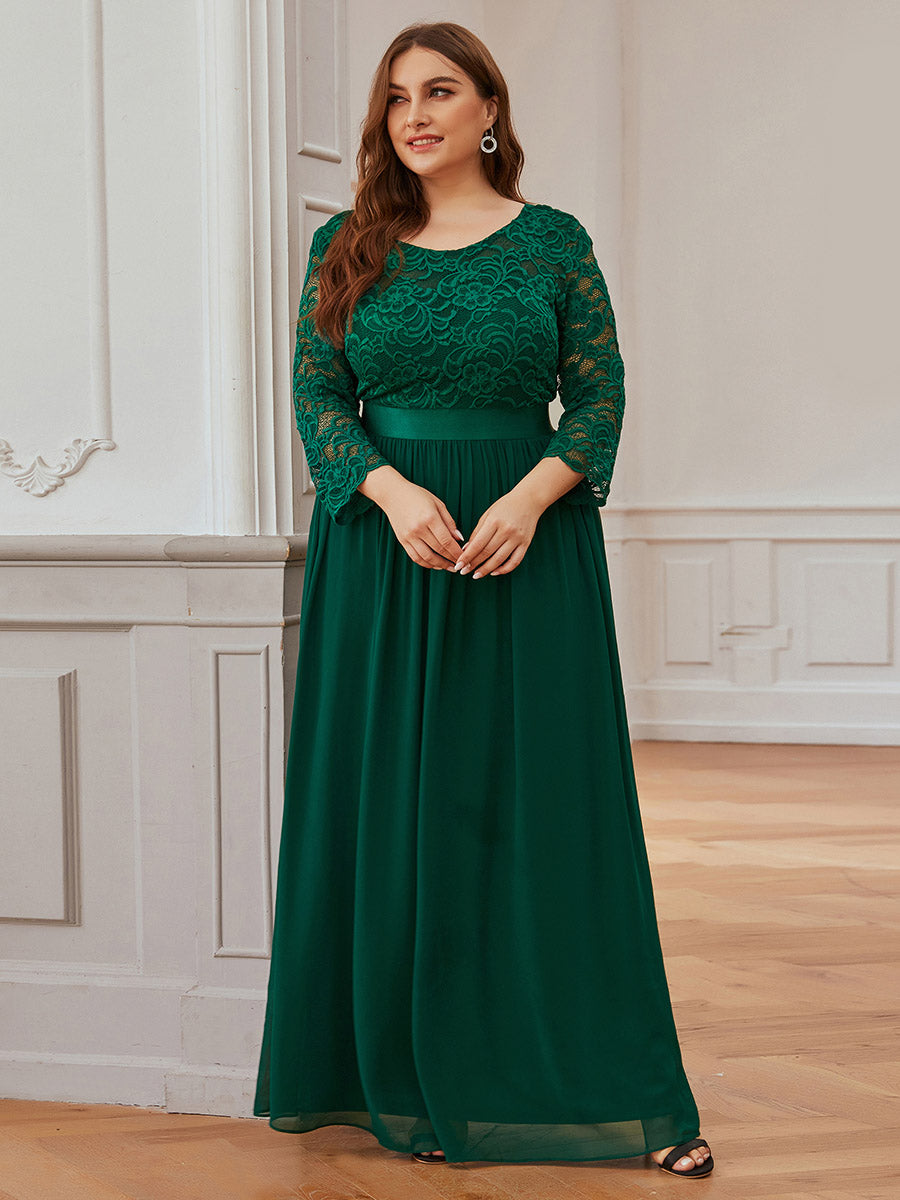 Plus Size Lace Bridesmaid Dresses with Long Lace Sleeve Bridesmaid Dresses Luxurious Weddings