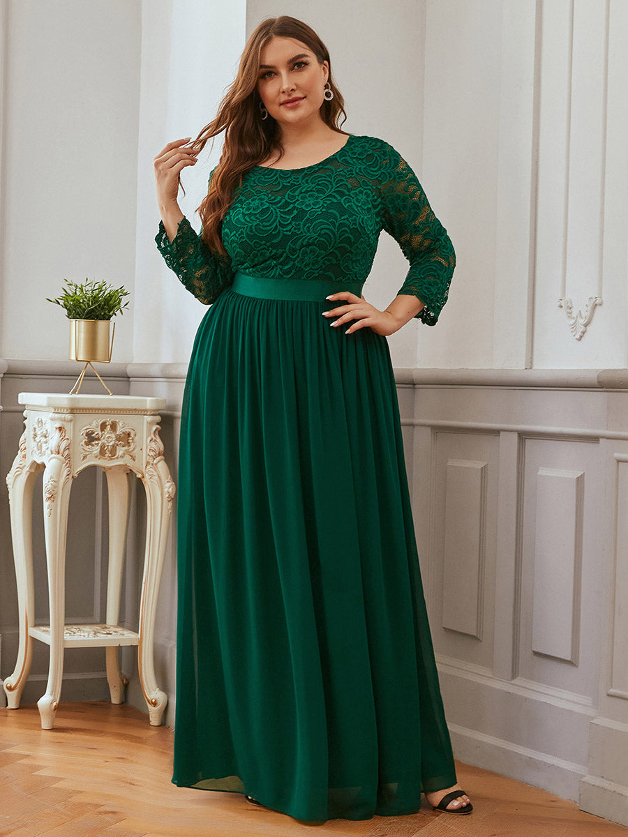 Plus Size Lace Bridesmaid Dresses with Long Lace Sleeve Bridesmaid Dresses Luxurious Weddings