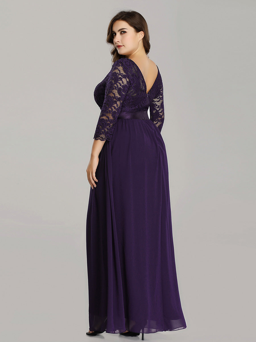 Plus Size Lace Bridesmaid Dresses with Long Lace Sleeve Bridesmaid Dresses Luxurious Weddings
