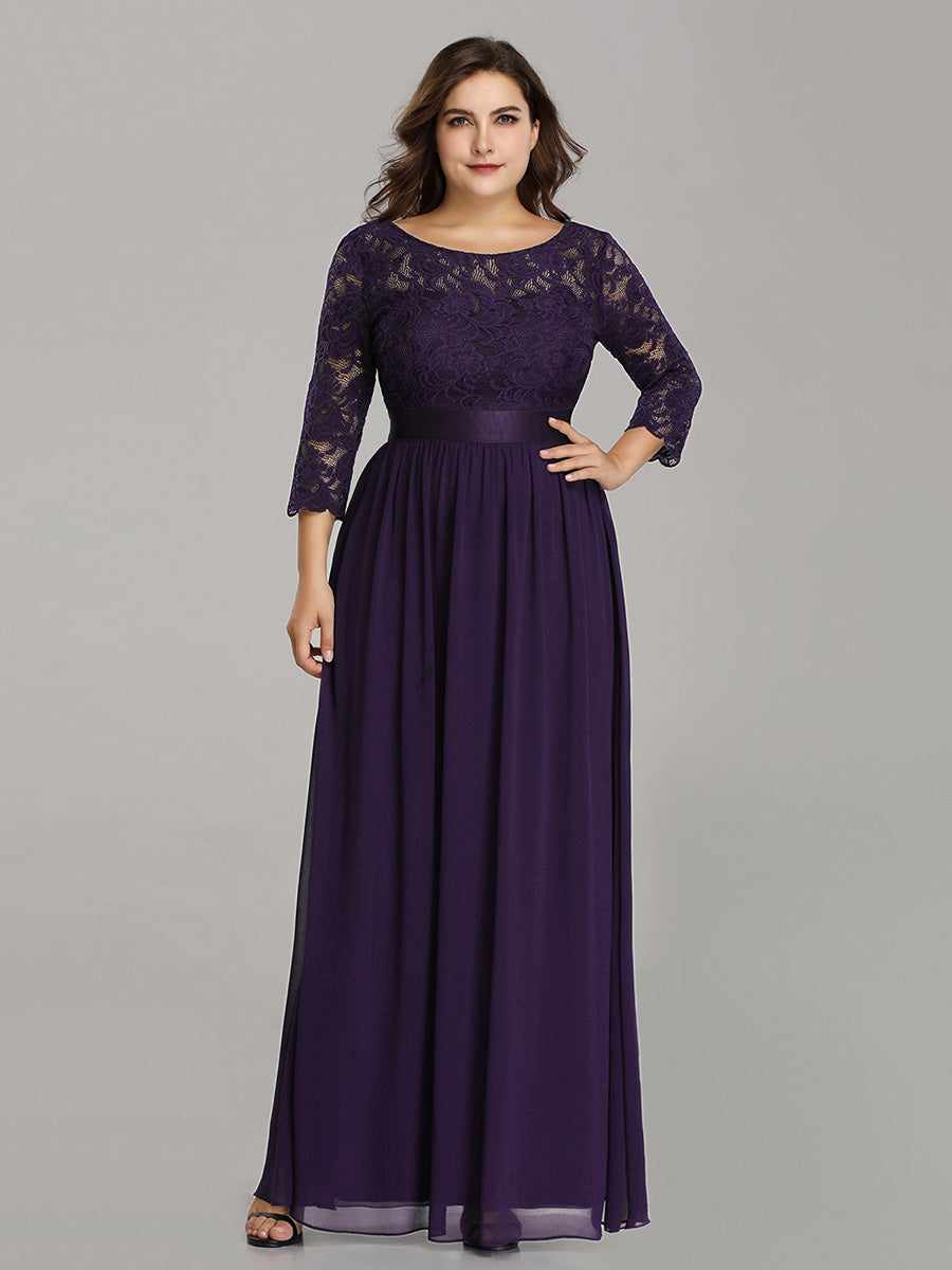 Plus Size Lace Bridesmaid Dresses with Long Lace Sleeve Bridesmaid Dresses Luxurious Weddings