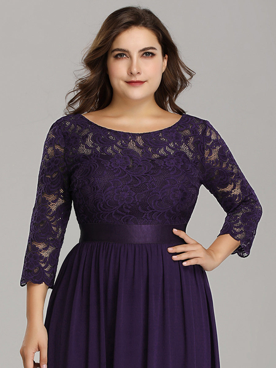 Plus Size Lace Bridesmaid Dresses with Long Lace Sleeve Bridesmaid Dresses Luxurious Weddings
