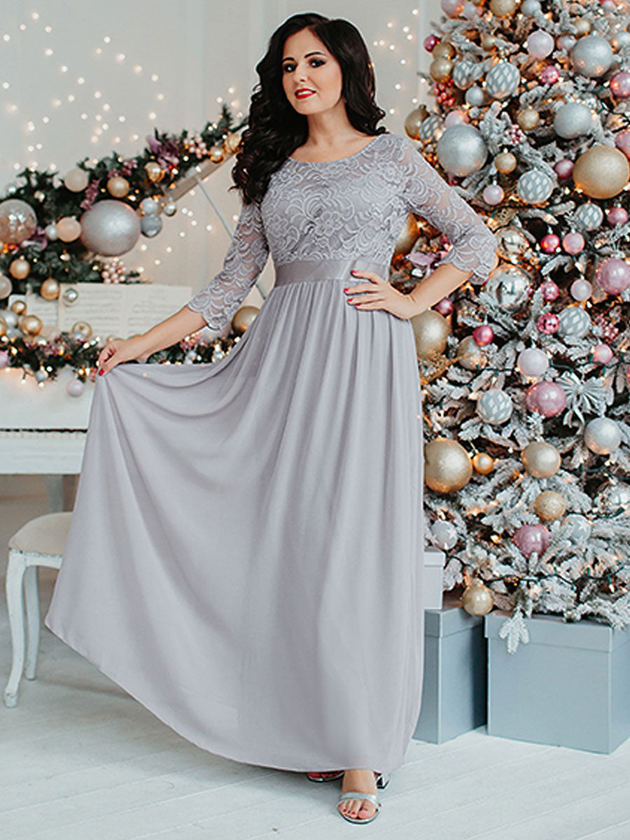 Plus Size Lace Bridesmaid Dresses with Long Lace Sleeve Bridesmaid Dresses Luxurious Weddings