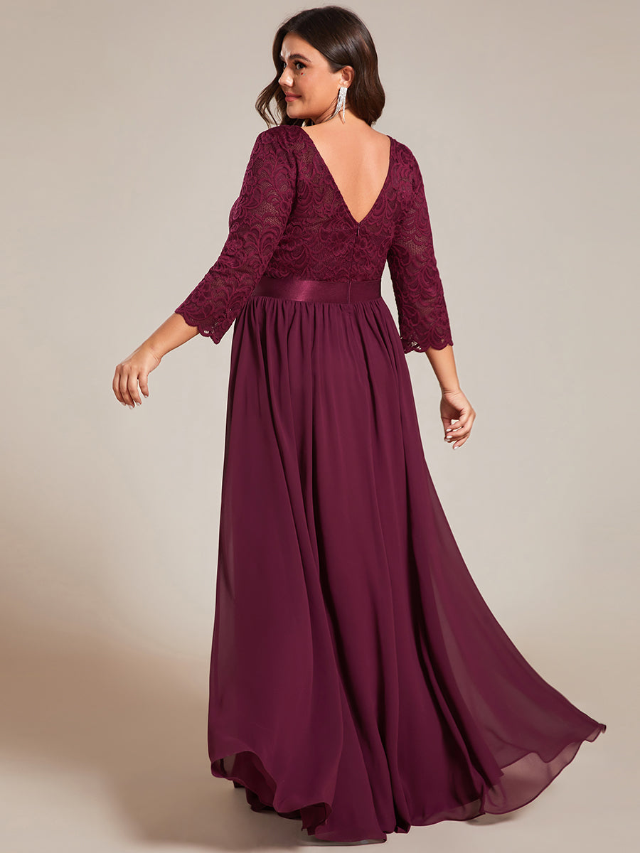 Plus Size Lace Bridesmaid Dresses with Long Lace Sleeve Bridesmaid Dresses Luxurious Weddings