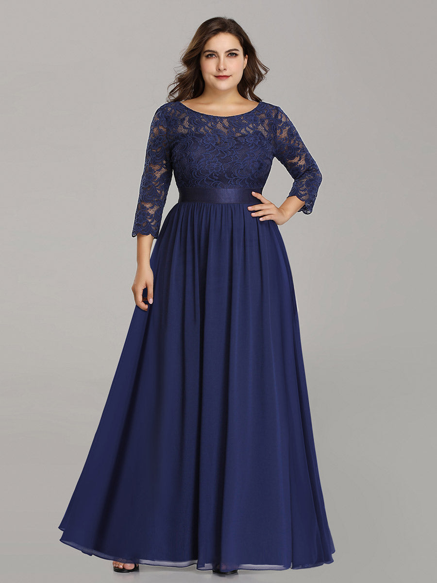 Plus Size Lace Bridesmaid Dresses with Long Lace Sleeve Bridesmaid Dresses Luxurious Weddings