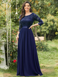 Elegant Empire Waist Bridesmaid Dresses with Long Lace Sleeve Bridesmaid Dresses Luxurious Weddings