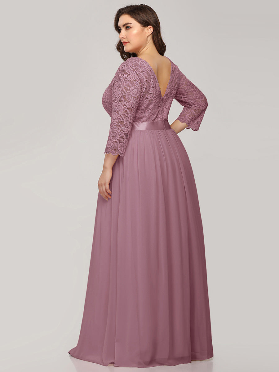 Plus Size Lace Bridesmaid Dresses with Long Lace Sleeve Bridesmaid Dresses Luxurious Weddings