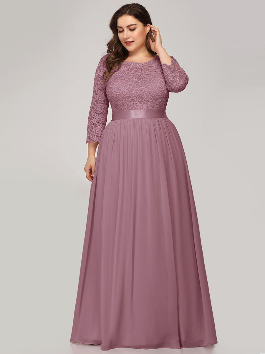 Plus Size Lace Bridesmaid Dresses with Long Lace Sleeve Bridesmaid Dresses Luxurious Weddings