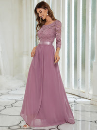 Elegant Empire Waist Bridesmaid Dresses with Long Lace Sleeve Bridesmaid Dresses Luxurious Weddings