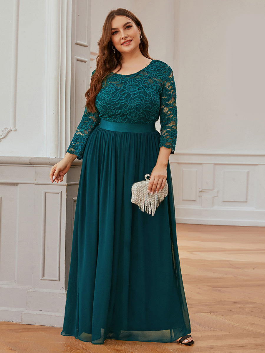 Plus Size Lace Bridesmaid Dresses with Long Lace Sleeve Bridesmaid Dresses Luxurious Weddings