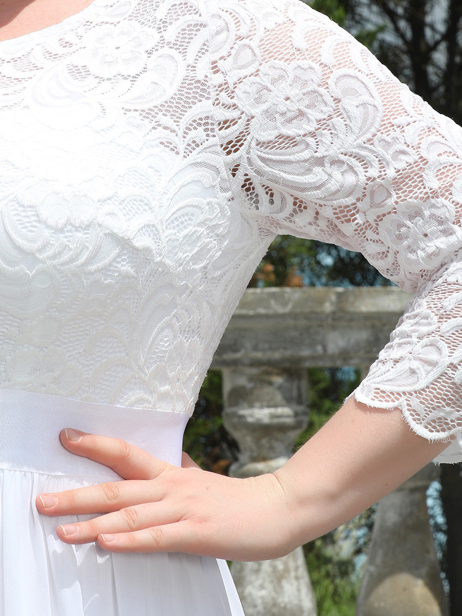 Plus Size Lace Bridesmaid Dresses with Long Lace Sleeve Bridesmaid Dresses Luxurious Weddings