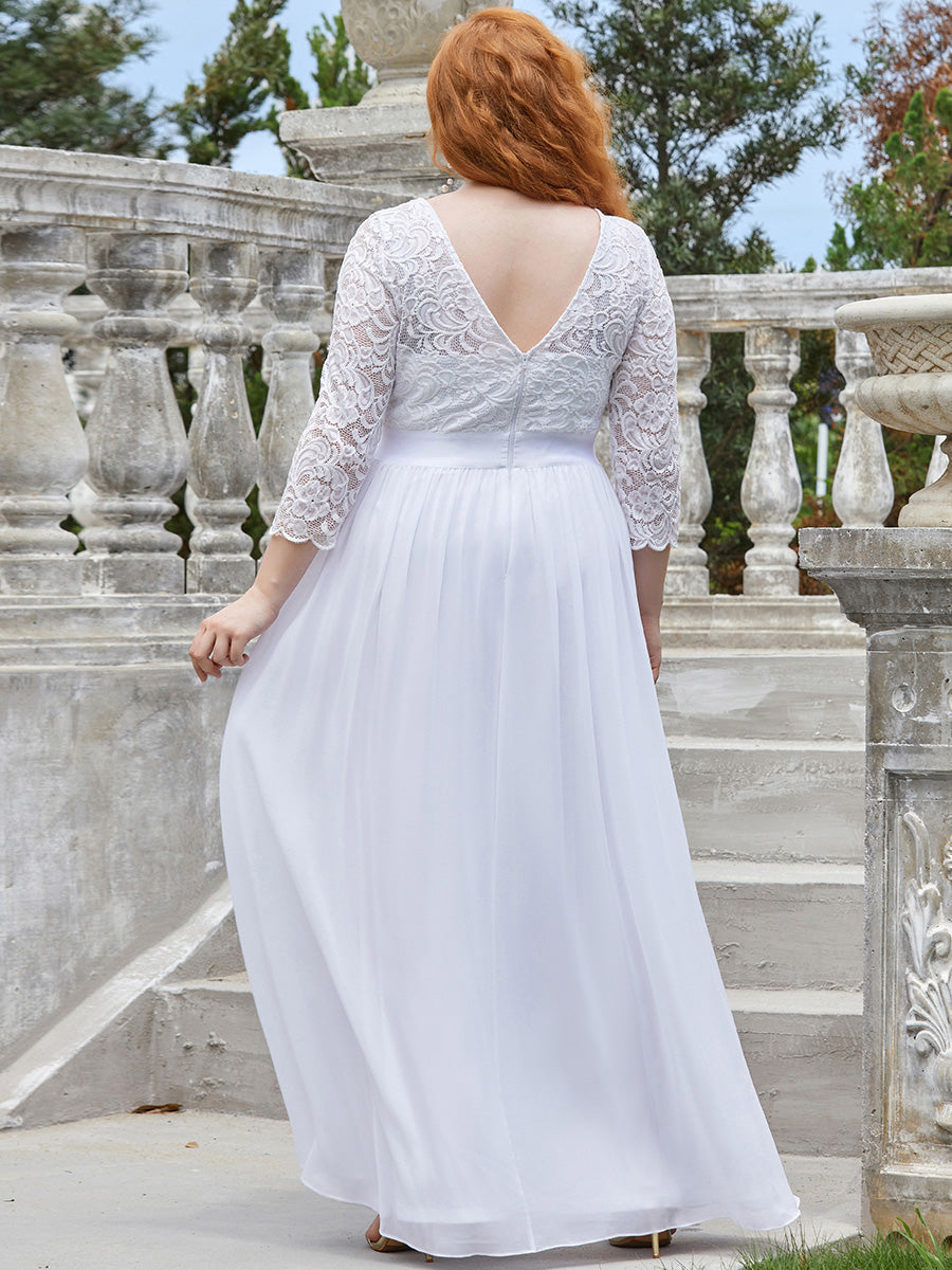 Plus Size Lace Bridesmaid Dresses with Long Lace Sleeve Bridesmaid Dresses Luxurious Weddings
