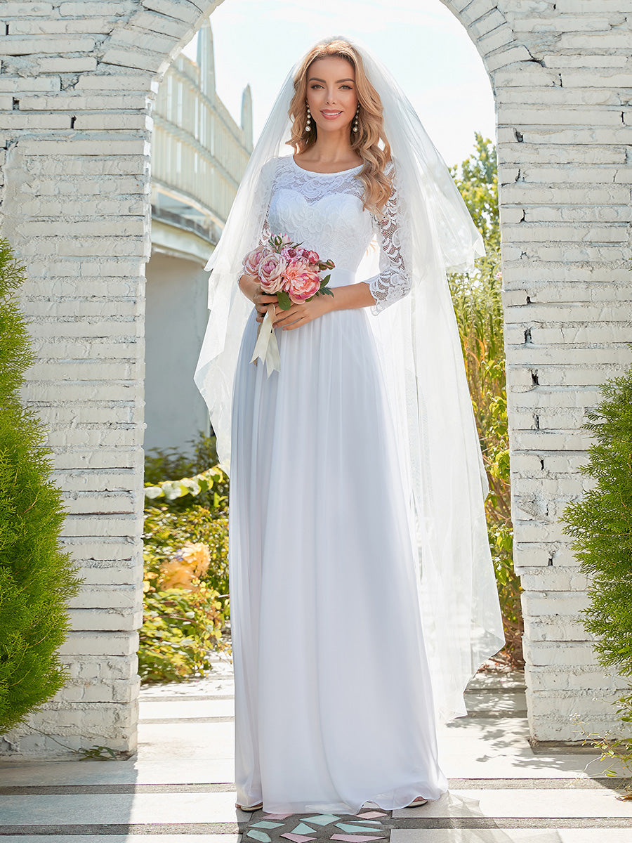 Elegant Empire Waist Bridesmaid Dresses with Long Lace Sleeve Bridesmaid Dresses Luxurious Weddings