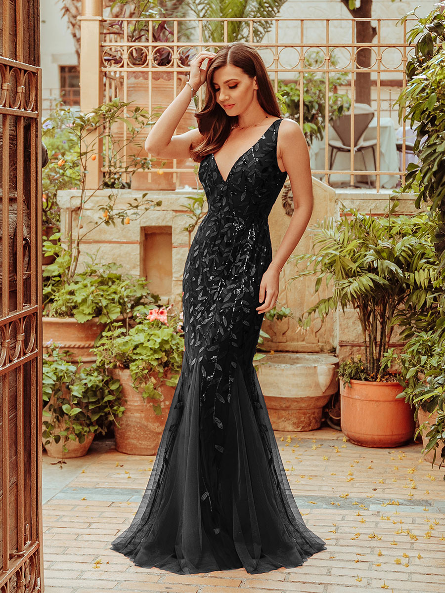 Classic Fishtail Sequin Evening Dresses for Women Dresses Luxurious Weddings