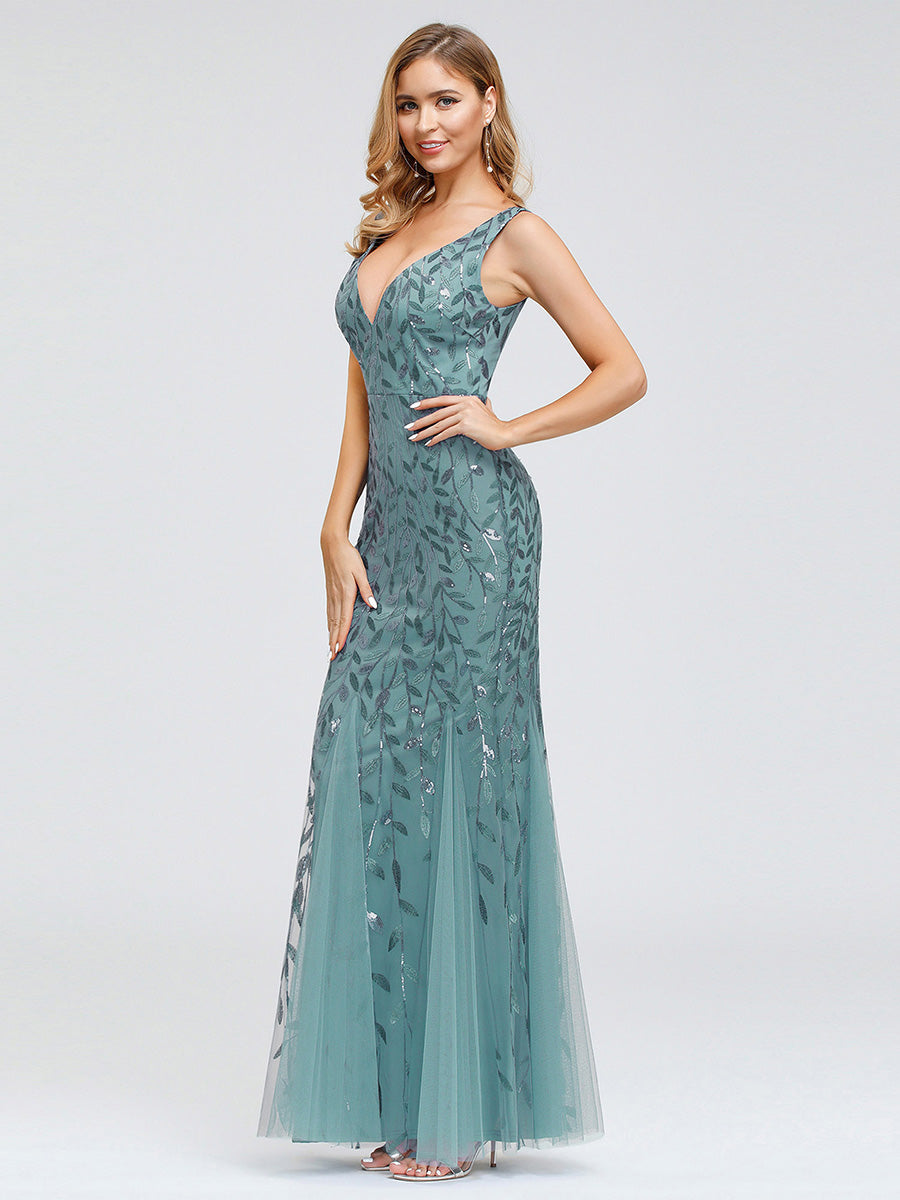 Classic Fishtail Sequin Evening Dresses for Women Dresses Luxurious Weddings