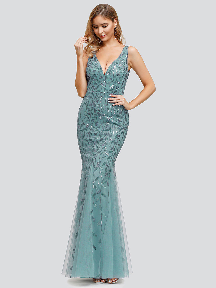 Classic Fishtail Sequin Evening Dresses for Women Dresses Luxurious Weddings